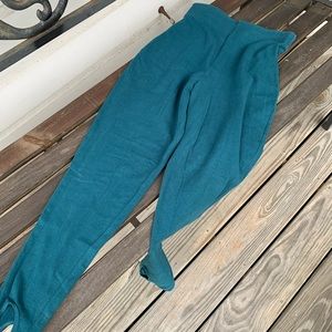 Baryshnikov green stirrup leggings size m